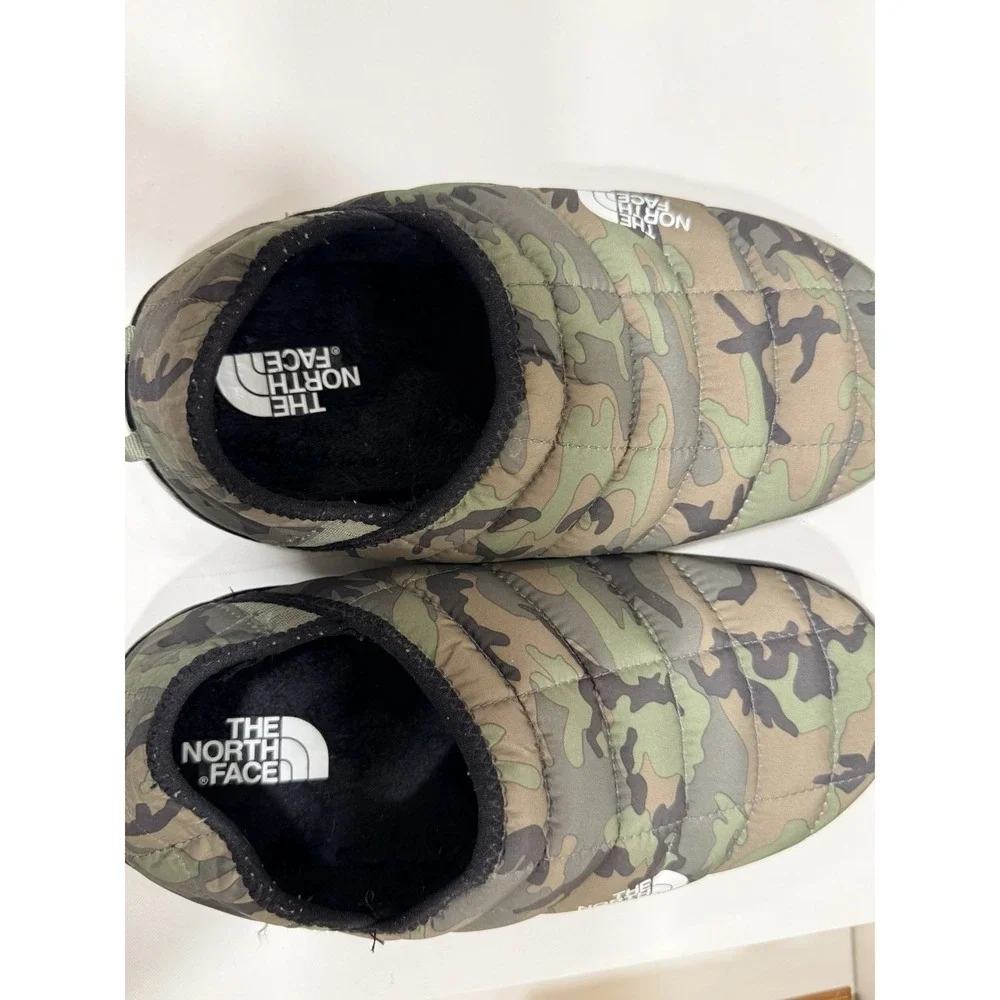 The North Face Men's Size 8 ThermoBall Traction Mules V Slippers Camo MSRP $70